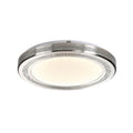 **Strakke Ronde Plafondlamp met Verchroomde Rand**